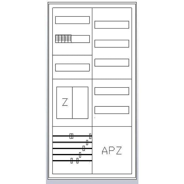 ABN Zählerschrank 1Z 1R 1V1APZ HLAK S27EA111